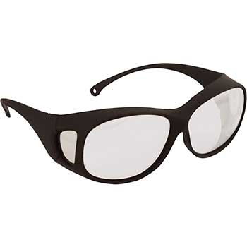 KleenGuard V50 OTG Safety Glasses, Clear Anti-Fog Lenses with Black Frame, Unisex, 1 Pair