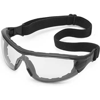 Gateway Safety Hybrid Safety Eyewear, Foam-Lined, Clear fX2 Anti-Fog Lens,1/EA