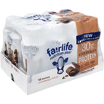 Fairlife High Protein Chocolate Nutrition Shake, 11.5 oz., 12/PK