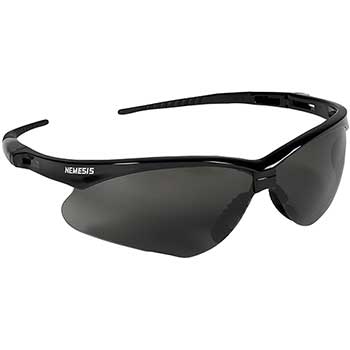 KleenGuard V30 Nemesis Safety Glasses, Smoke Anti-Fog Lens with Black Frame, 1 Pair