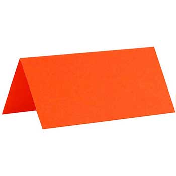 JAM Paper Printable Place Cards, 3.75&quot; x 1.75&quot;, Orange, 6 Cards/Sheet, 2 Sheets/Pack
