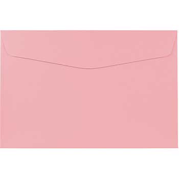 JAM Paper Booklet Premium Envelopes, 6&quot; x 9&quot;, Baby Pink, 50/BX