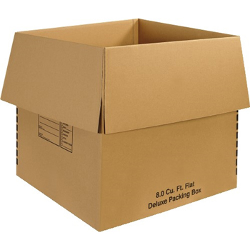 W.B. Mason Co. Deluxe Packing Boxes, 24&quot; x 24&quot; x 24&quot;, Kraft, 10/Bundle
