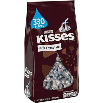 Hershey&#39;s Kisses Milk Chocolates, 56 oz., 330 Pieces
