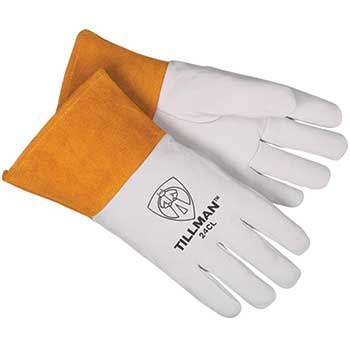 Tillman 24C Top Grain Kidskin TIG Welding Gloves, 4&quot; Cuff, Large, Pair