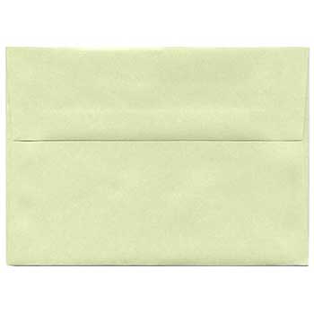 JAM Paper A2 Metallic Invitation Envelopes, 4 3/8&quot; x 5 3/4&quot;, Serpentine Green Stardream, 25/PK