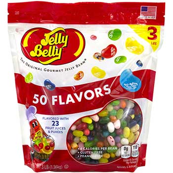 Jelly Belly 50 Flavors Jelly Beans Assortment, 3 lb.