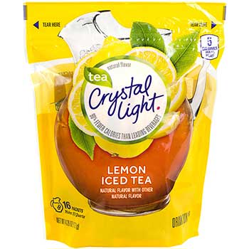 Crystal Light Drink Mix Pitcher Packs Iced Tea, 0.14 oz, 16/Pack
