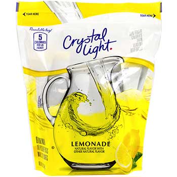 Crystal Light Drink Mix Pitcher Packs Lemonade, 0.14 oz, 16/Pack