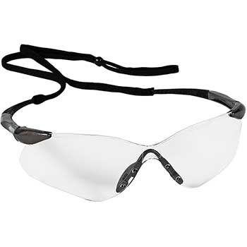 KleenGuard Nemesis VL Safety Glasses, Anti-Fog Clear Lenses with Gunmetal Frame, Unisex, 1 Pair