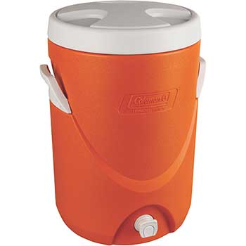 Coleman Beverage Cooler, 5 Gallons, Orange