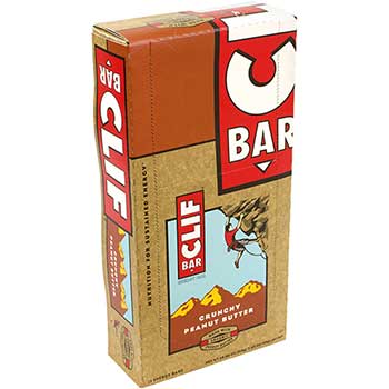 CLIF Bar Crunchy Peanut Butter Protein Bar, 2.4 oz., 12/PK