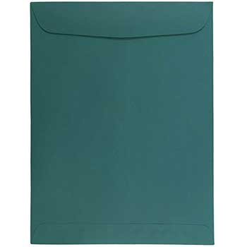JAM Paper Open End Catalog Premium Envelopes, 9&quot; x 12&quot;, Teal Blue, 100/BX