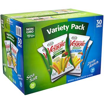 Sensible Portions Garden Veggie Straws Variety Pack, 1 oz., 30/BG