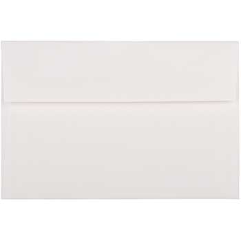 JAM Paper A9 Strathmore Invitation Envelopes, 5 3/4&quot; x 8 3/4&quot;, Bright White Wove, 250/CT