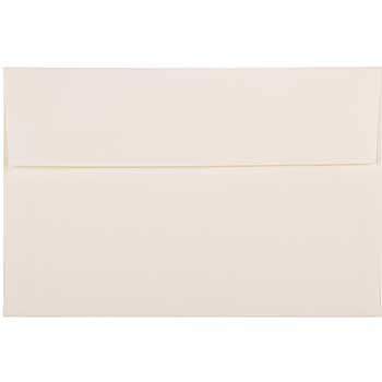 JAM Paper A9 Strathmore Invitation Envelopes, 5 3/4&quot; x 8 3/4&quot;, Natural White Wove, 50/BX