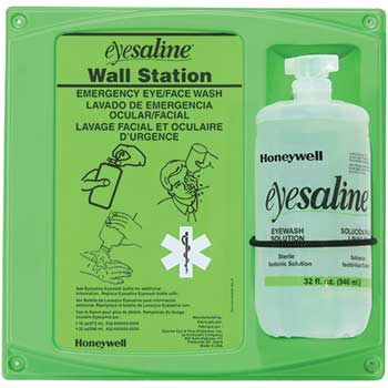 Fendall Sterile Eyewash, Double 16 oz. Bottle Wall Station, English/Spanish, 4/CS