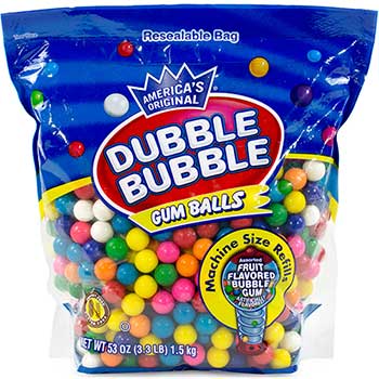 Dubble Bubble Original Gum Balls, 3.3 lb.
