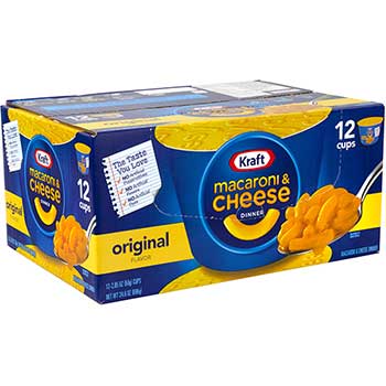 Kraft Mac &amp; Cheese Easy Mac Cups, 2.05 oz, 12/Box