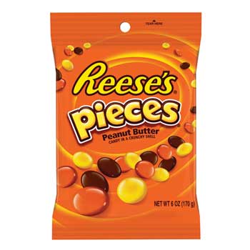 Reese&#39;s Pieces&#174; Peanut Butter Candy, 6 oz., 12/CS