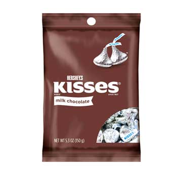 Hershey&#39;s&#174; Kisses&#174;, Milk Chocolate, 5.3 oz., 12/CS