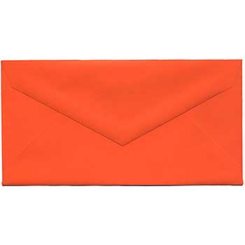 JAM Paper Monarch Envelopes, 3 7/8&quot; x 7 1/2&quot;, Orange Recycled, 500/CT