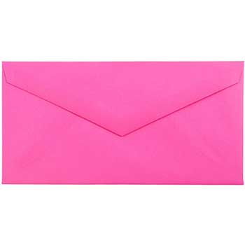 JAM Paper Monarch Envelopes, 3 7/8&quot; x 7 1/2&quot;, Ultra Fuchsia Hot Pink, 500/CT