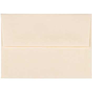 JAM Paper A2 Parchment Invitation Envelopes, 4 3/8&quot; x 5 3/4&quot;, Natural Recycled, 50/BX