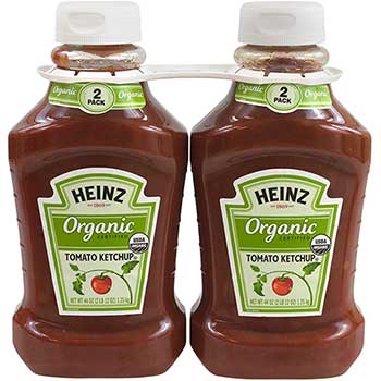 Heinz Organic Tomato Ketchup, 44 oz., 2/PK
