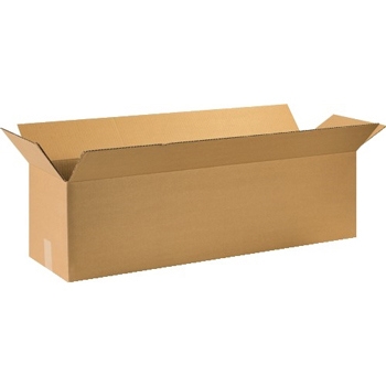 W.B. Mason Co. Long Corrugated boxes, 44&quot; x 12&quot; x 12&quot;, Kraft, 15/BD