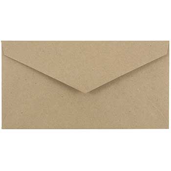 JAM Paper Monarch Envelopes, 3 7/8&quot; x 7 1/2&quot;, Brown Kraft Paper Bag, 500/CT