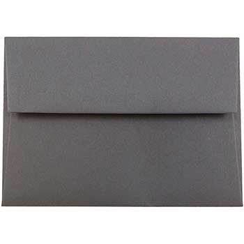JAM Paper 4Bar A1 Premium Invitation Envelopes, 3 5/8&quot; x 5 1/8&quot;, Dark Grey, 250/CT