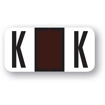 Auto Supplies Color-Code Alphabet, Letter K, Ringbook, 270/PK