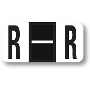 Auto Supplies Color-Code Alphabet, Letter R, Ringbook, 270/PK