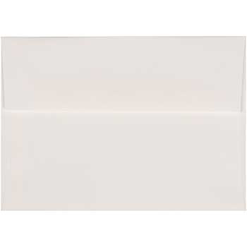 JAM Paper A7 Strathmore Invitation Envelopes, 5 1/4&quot; x 7 1/4&quot;, Bright White Laid, 50/BX