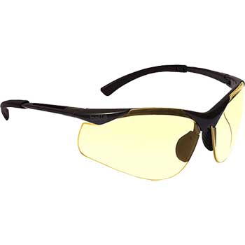 Boll&#233; Safety Contour Safety Glasses, Yellow, Anti-Fog Lens