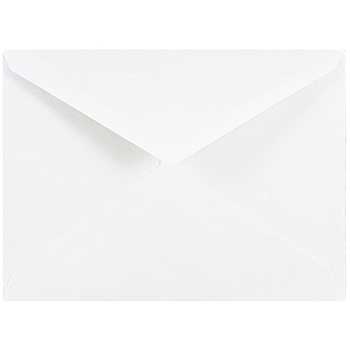 JAM Paper 4Bar A1 Invitation Envelopes with V-Flap, 3 5/8&quot; x 5 1/8&quot;, White, 25/PK