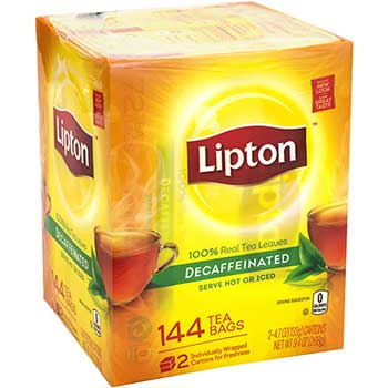 Lipton Decaffeinated Tea Bags, 144/PK