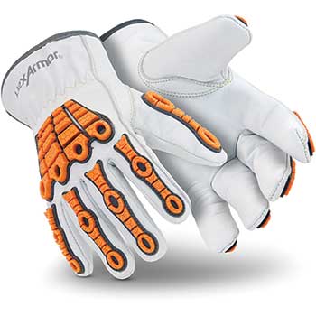 HexArmor Chrome SLT Leather Gloves, With Impact, Size XXL