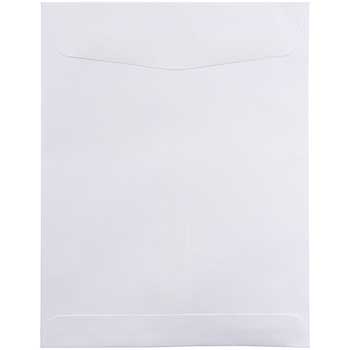 JAM Paper Open End Catalog Commercial Envelopes, 8 3/4&quot; x 11 1/2&quot;, White, 50/BX