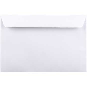 JAM Paper Booklet Commercial Envelopes, 6&quot; x 9&quot;, White, 100/BX