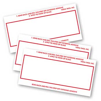 Auto Supplies Stock Number Mini Signs, Red Border, Form #610, 250/BX