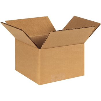 W.B. Mason Co. Corrugated Boxes, 4&quot; x 4&quot; x 3&quot;, Kraft, 25/Bundle