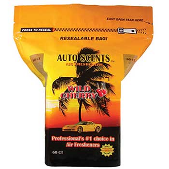 Auto Supplies Air Freshener Pads, Wild Cherry, 60/BG