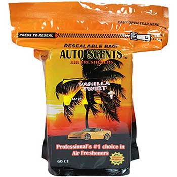 Auto Supplies Air Freshener Pads, Vanilla, 60/BG