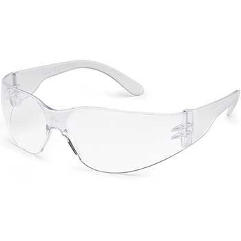 Gateway Safety Safety Glasses, Deep Temples, Clear Lens