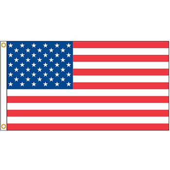 Auto Supplies American Flag, Nylon with Embroidered Stars &amp; Sewn Stripes, 3&#39; X 5&#39;