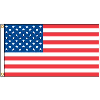 Auto Supplies American Flag, Nylon with Embroidered Stars &amp; Sewn Stripes, 4&#39; X 6&#39;
