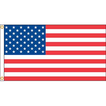 Auto Supplies American Flag, Nylon with Embroidered Stars &amp; Sewn Stripes, 5&#39; X 8&#39;