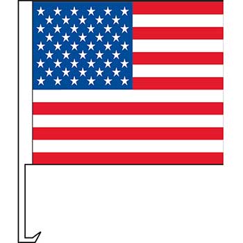 Auto Supplies Standard Clip-On Flag, US